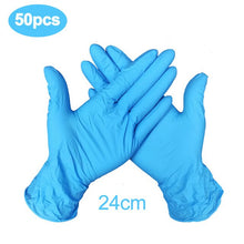 Load image into Gallery viewer, 100PCS Black Disposable Gloves Latex Dishwashing Kitchen Work