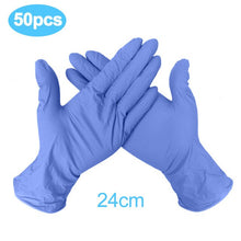 Load image into Gallery viewer, 100PCS Black Disposable Gloves Latex Dishwashing Kitchen Work