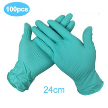 Load image into Gallery viewer, 100PCS Black Disposable Gloves Latex Dishwashing Kitchen Work