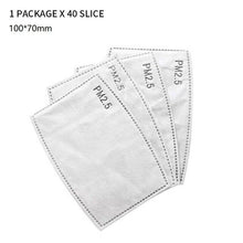Load image into Gallery viewer, Face Mask Filter 40pc/20pc/10pc PM2.5 Breathing Insert Anti