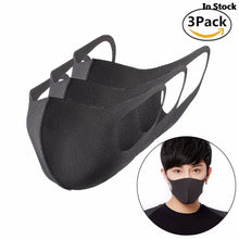 Load image into Gallery viewer, Anti Flu Windproof Mouth Mask 3D Fashion Black Color
