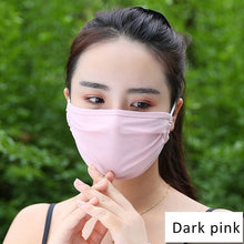 Load image into Gallery viewer, 10PCS Summer Thin Recycling Sunscreen Ice Silk Mouth Mask
