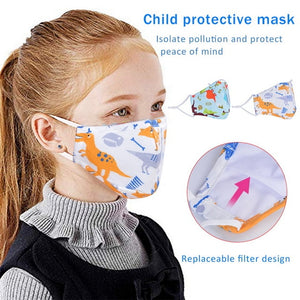 Kids Cartoon Mouth Mask Printing Dustproof Breathable PM2.5 Face Mask