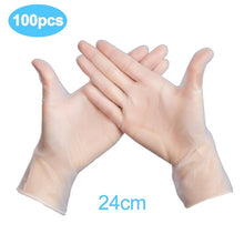 Load image into Gallery viewer, 100PCS Black Disposable Gloves Latex Dishwashing Kitchen Work
