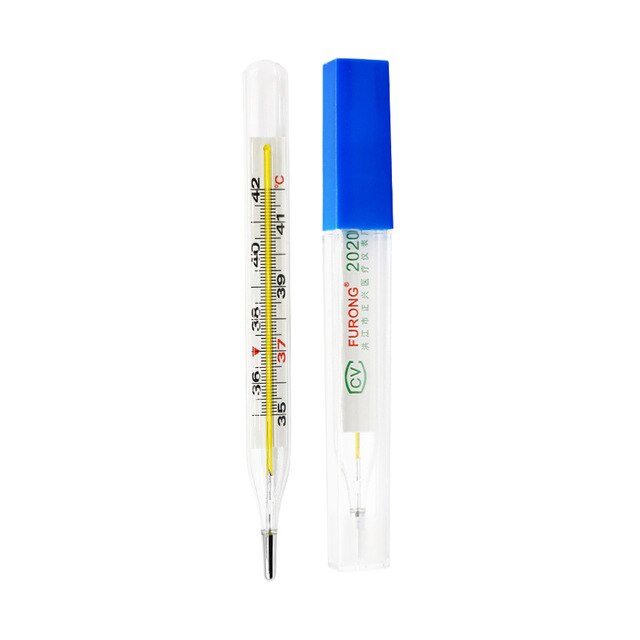 2 Pieces Mercury Glass Thermometers