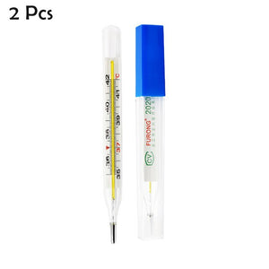 2 Pieces Mercury Glass Thermometers