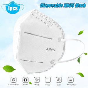 10-100PCS Disposable N95 Mask Mouth Face Mask Anti PM2.5 KN95 FFP2